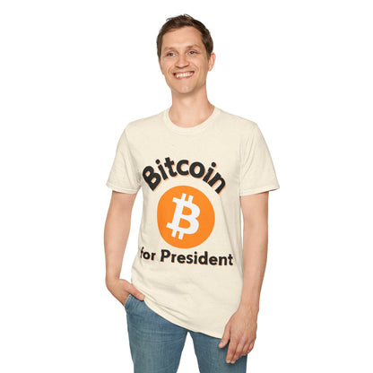 Bitcoin (BTC) for President LTcolors Unisex T-Shirt by cypherpunkgear