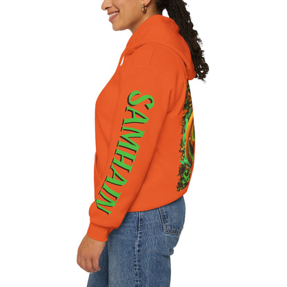 Blessed Samhain Green Jack Hoodie Unisex Hooded Sweatshirt by CreepyCrafts.boo