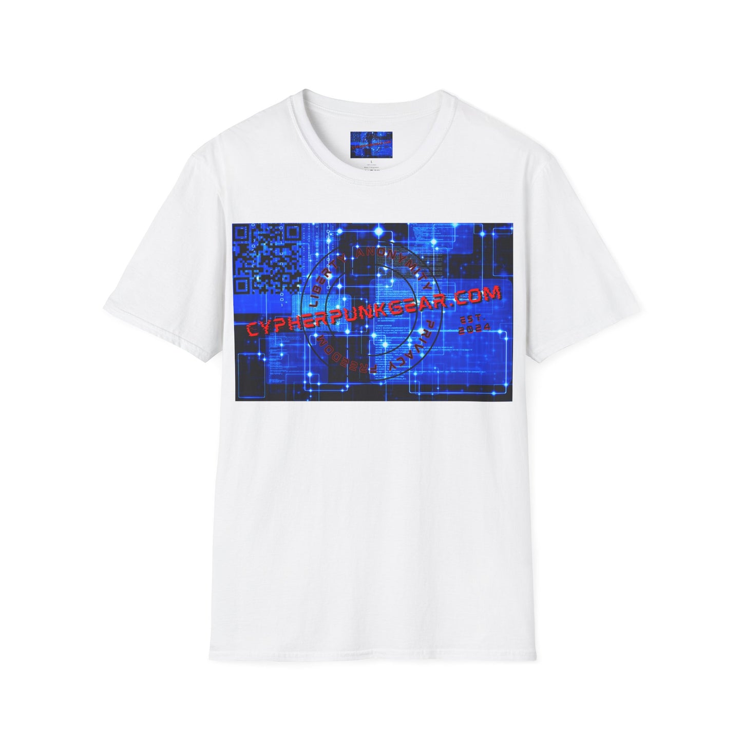 Cypherpunkgear.com logo Light colors Unisex T-Shirt by cypherpunkgear.com