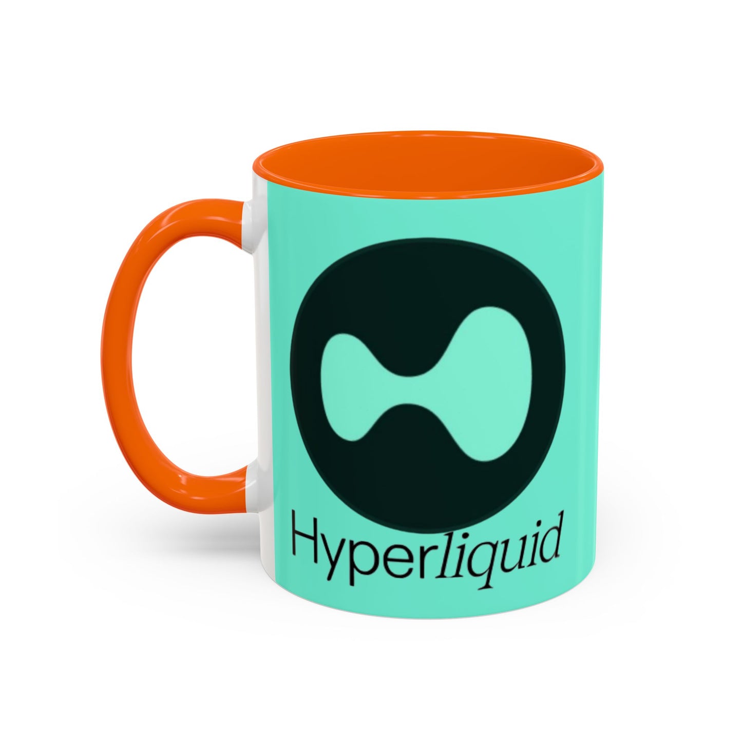Hyperliquid Black font Light Hyperliquid Accent Mug by cypherpunkgear.com