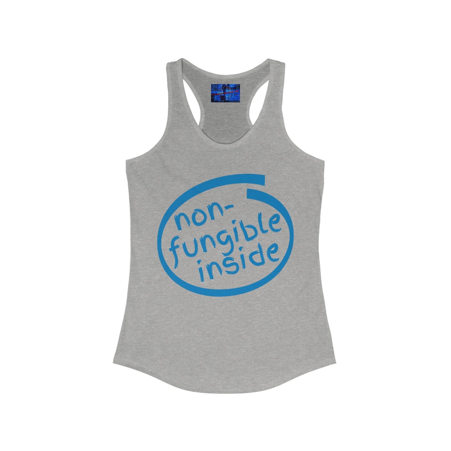 Non-Fungible Inside Women's Racerback Tank Top by cypherpunkgear.com
