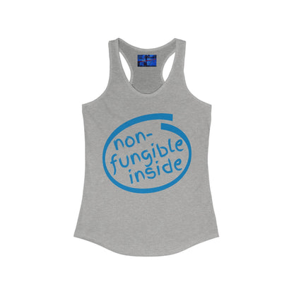 Non-Fungible Inside Women's Racerback Tank Top by cypherpunkgear.com