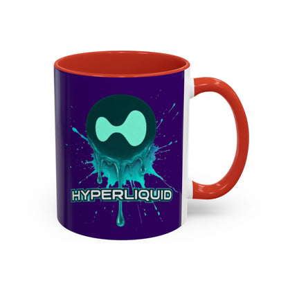 HYPE Drip Dark Purple Accent Mug by cypherpunkgear.com