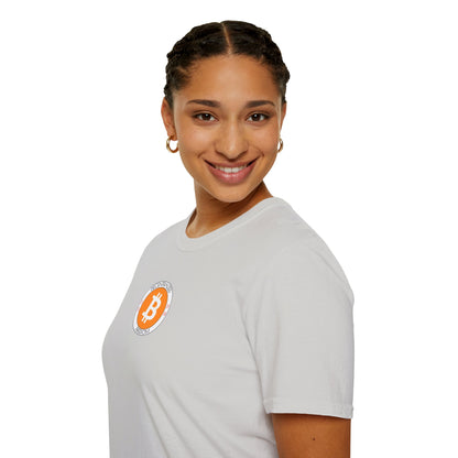 2-sided, Bitcoin, Bitcoin, Bitcoin (BTC) Light colors Unisex T-Shirt by cypherpunkgear.com