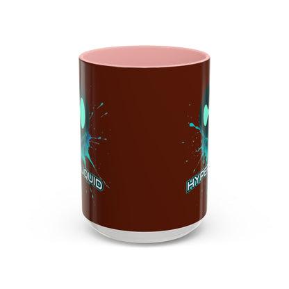 HYPE Drip Brown Accent Mug by cypherpunkgear.com