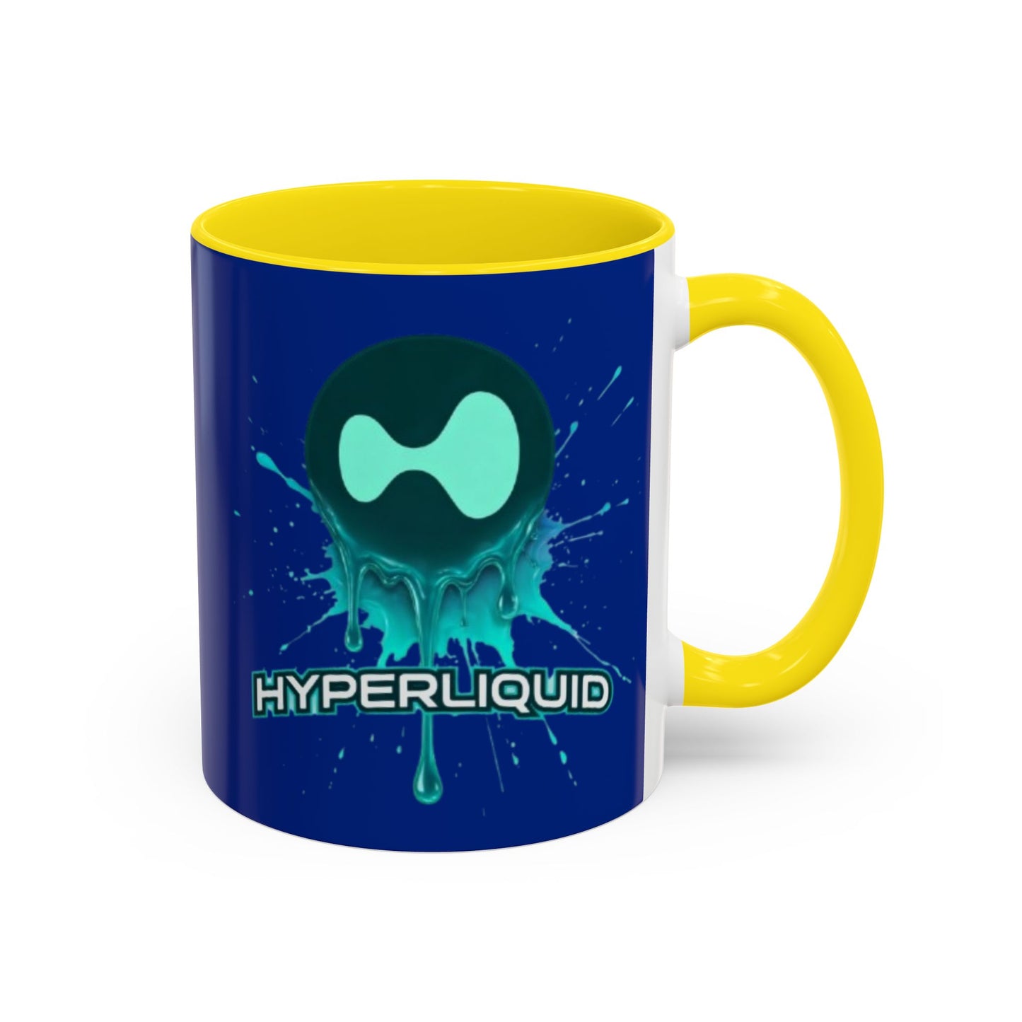 HYPE Drip Blue Accent Mug by cypherpunkgear.com