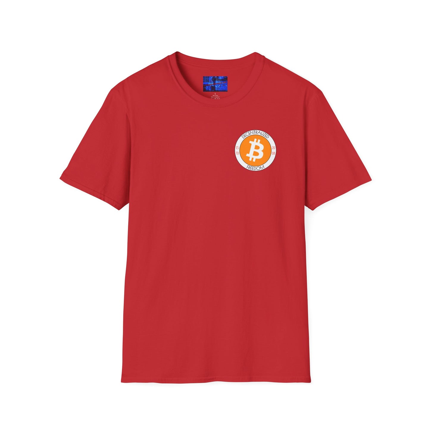 Bitcoin de 2 caras: ¡Libertad descentralizada de cypherpunkgear! Camiseta unisex de estilo suave