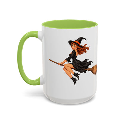 Hazel Hex White Accent Mug by CreepyCrafts.boo
