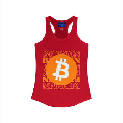 Bitcoin Bitcoin Bitcoin (BTC) Women's Racerback Tank Top by cypherpunkgear.com