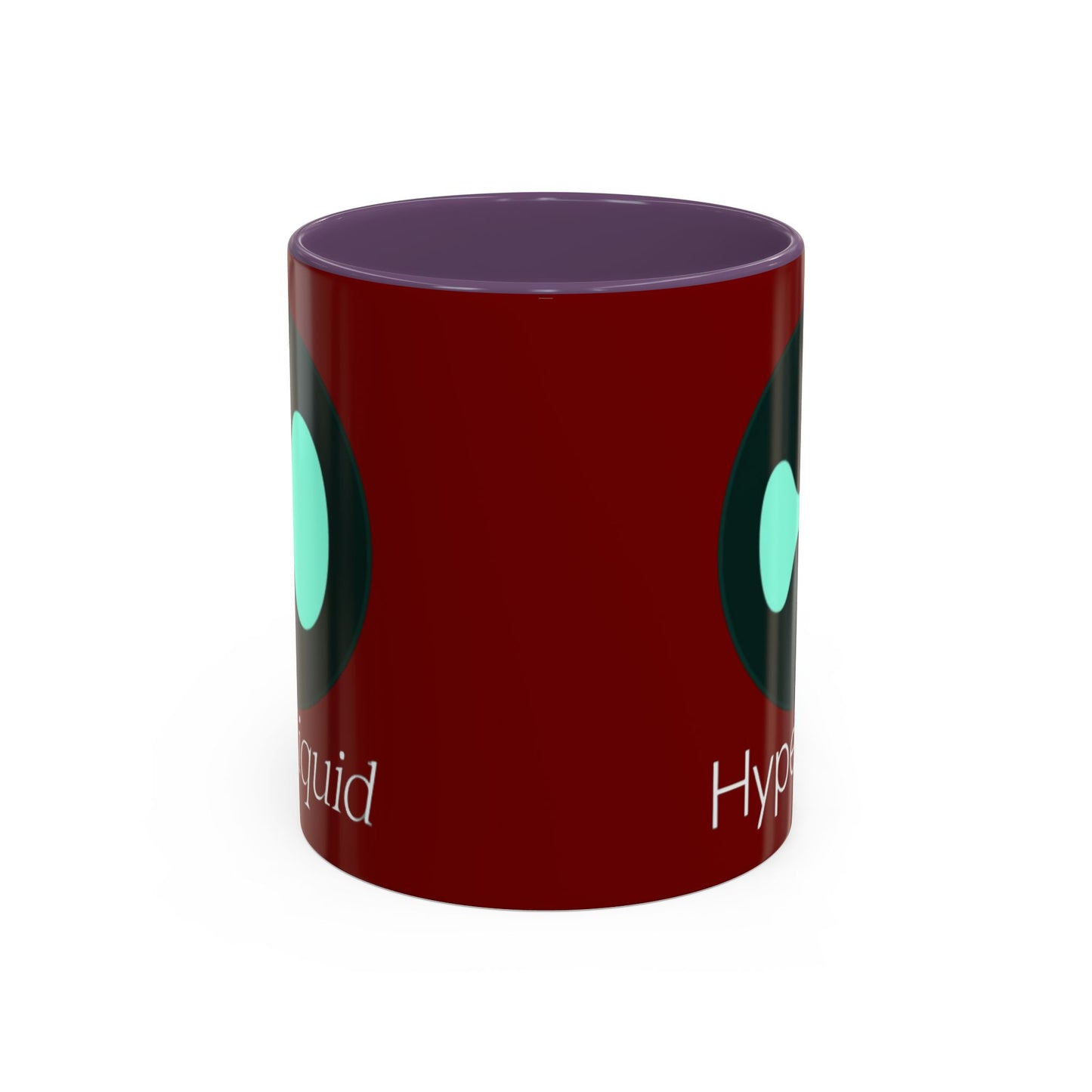 Hyperliquid White font Red Accent Mug by cypherpunkgear.com