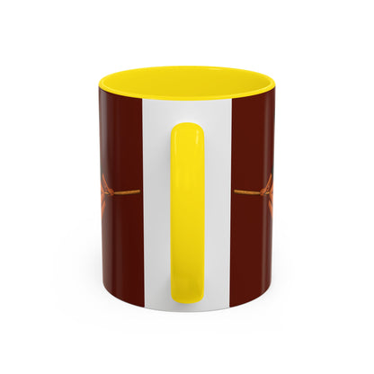Velvet Vex Brown Accent Mug by CreepyCrafts.boo