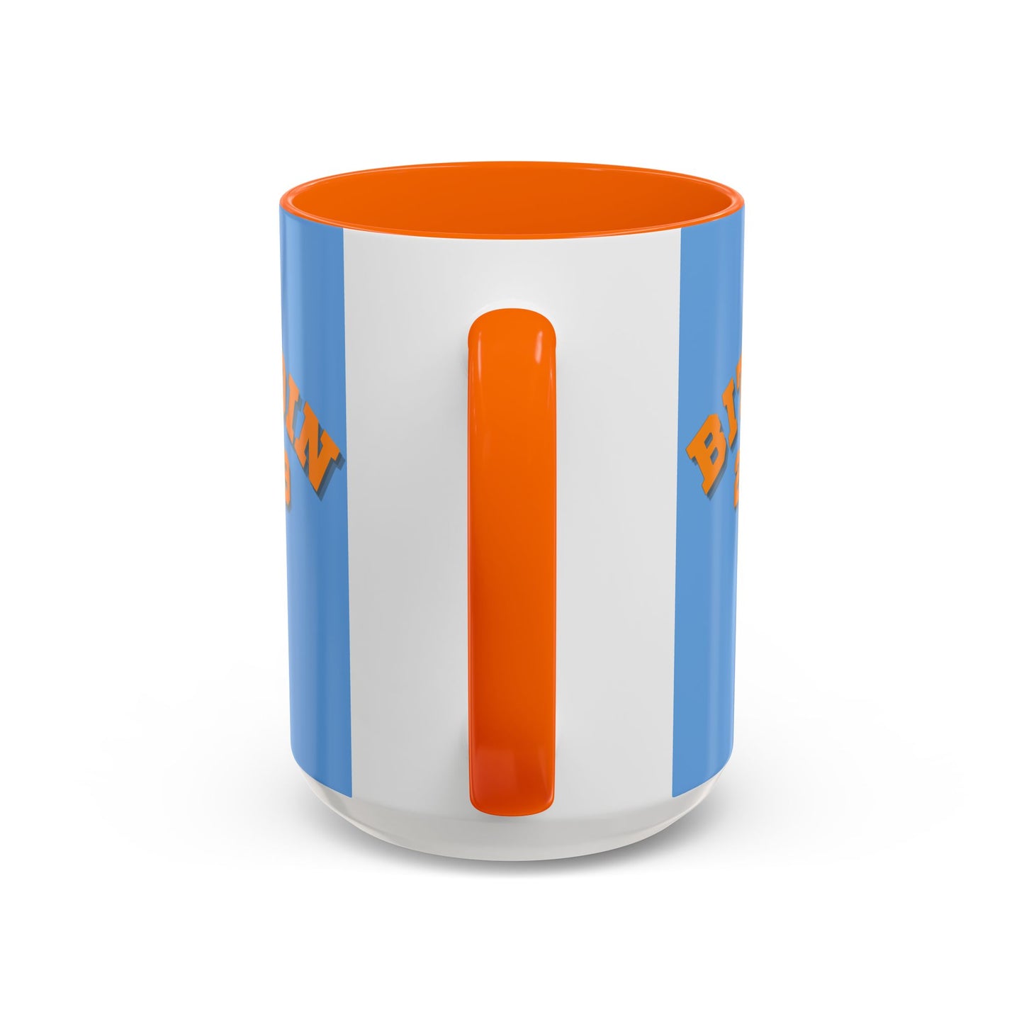 Bitcoin 2009 Light Blue Accent Mug by cypherpunkgear.com