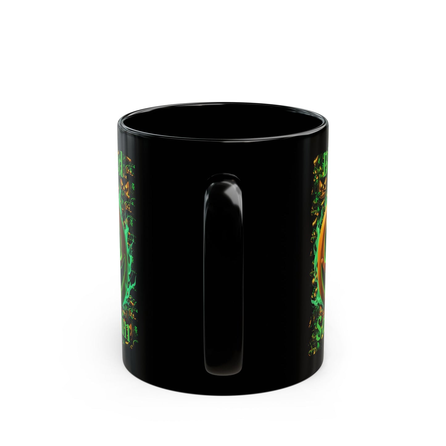 Blessed Samhain Green Jack Black Mug by CreepyCrafts.boo