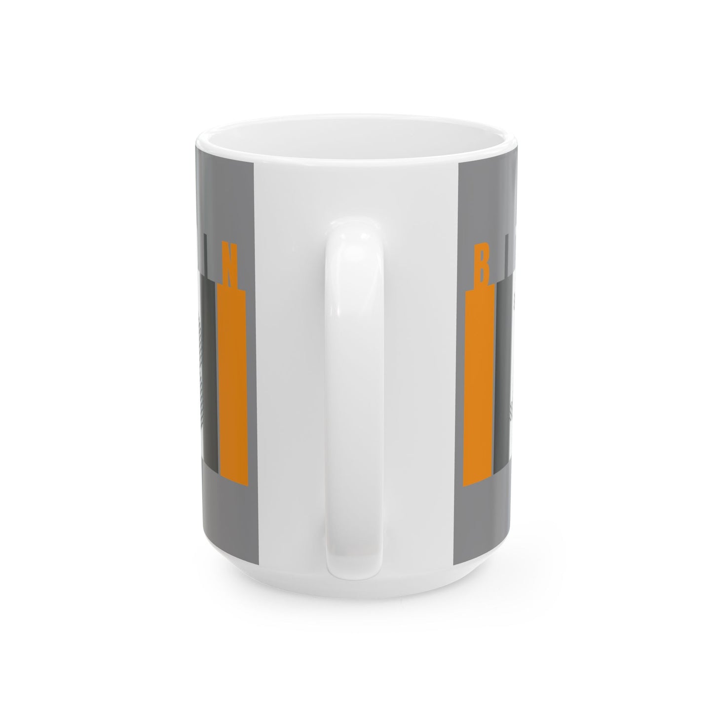 Bitcoin (BTC) Freedom Gray Mug by cypherpunkgear.com