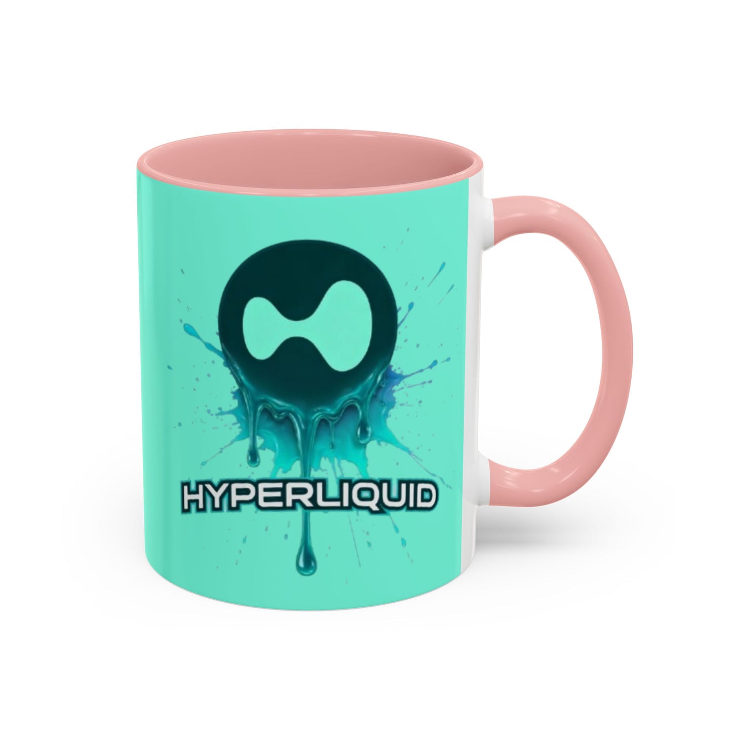 HYPE Drip Light Hyperliquid Accent Mug by cypherpunkgear.com