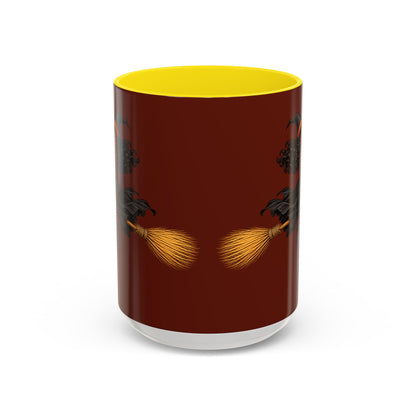Velvet Vex Brown Accent Mug by CreepyCrafts.boo
