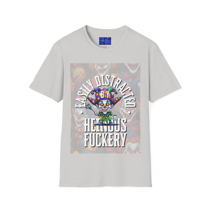 Easily Distracted by Heinous Fuckery Little Jincs LTcolors Unisex T-Shirt by cypherpunkgear.com