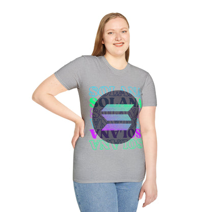 ¡Solana! ¡Solana! Solana por cypherpunkgear! Camiseta unisex de estilo suave