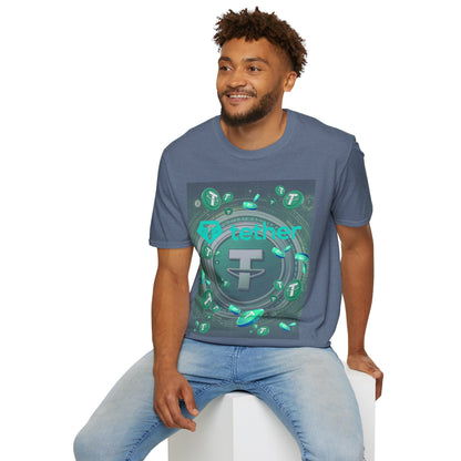 Tether DKcolors Unisex T-Shirt by cypherpunkgear.com