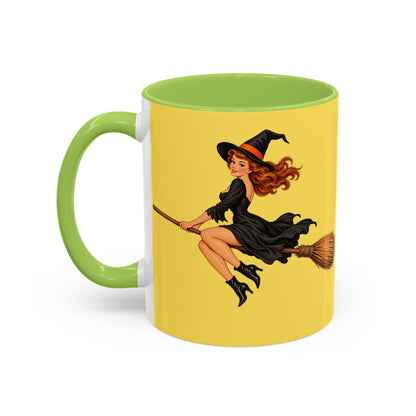 Hazel Hex Yellow Accent Mug by CreepyCrafts.boo
