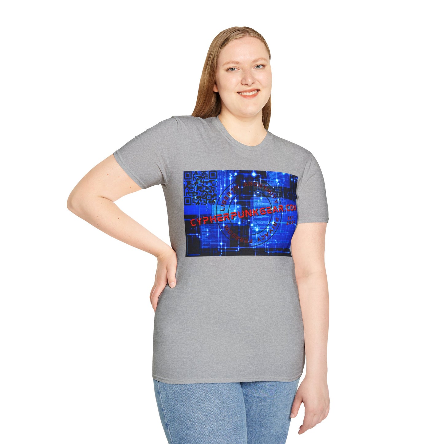 Cypherpunkgear.com logo Light colors Unisex T-Shirt by cypherpunkgear.com