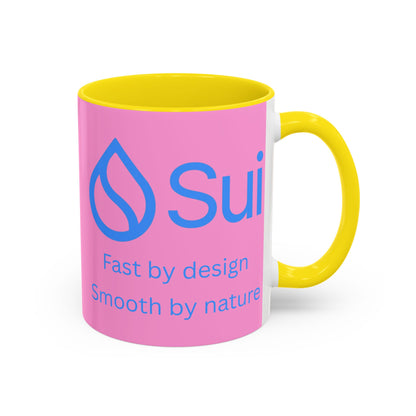 SUI Pink Accent Mug by cypherpunkgear.com