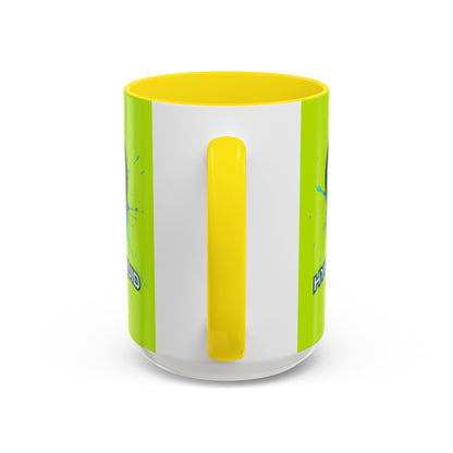 HYPE Drip Yellow Accent Mug by cypherpunkgear.com