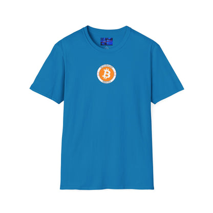 2-sided, Bitcoin (BTC) Decentralized Freedom Dark colors Unisex T-Shirt by cypherpunkgear.com