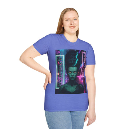 Bride of Frankenpunk Light colors Unisex T-Shirt by CreepyCrafts.boo