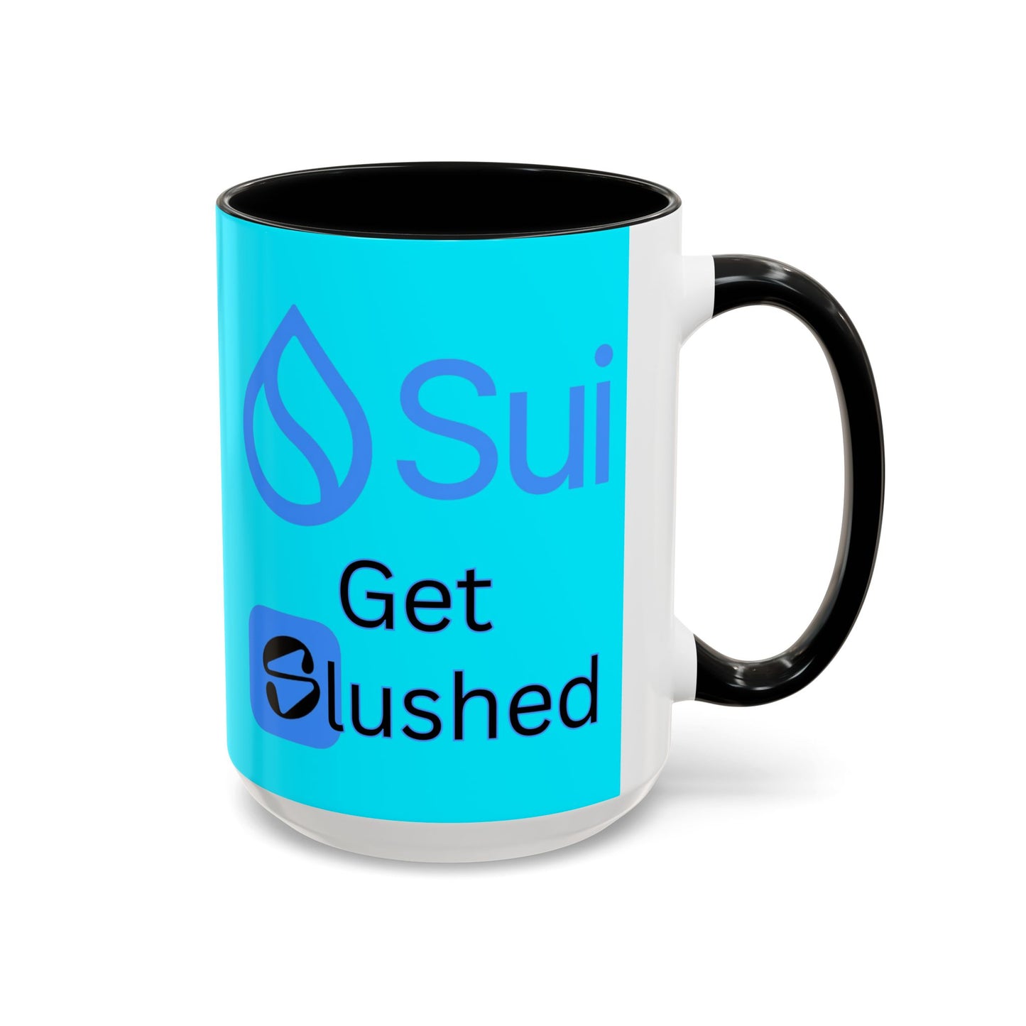 Sui: Get Slushed Light Blue Accent Mug by cypherpunkgear.com