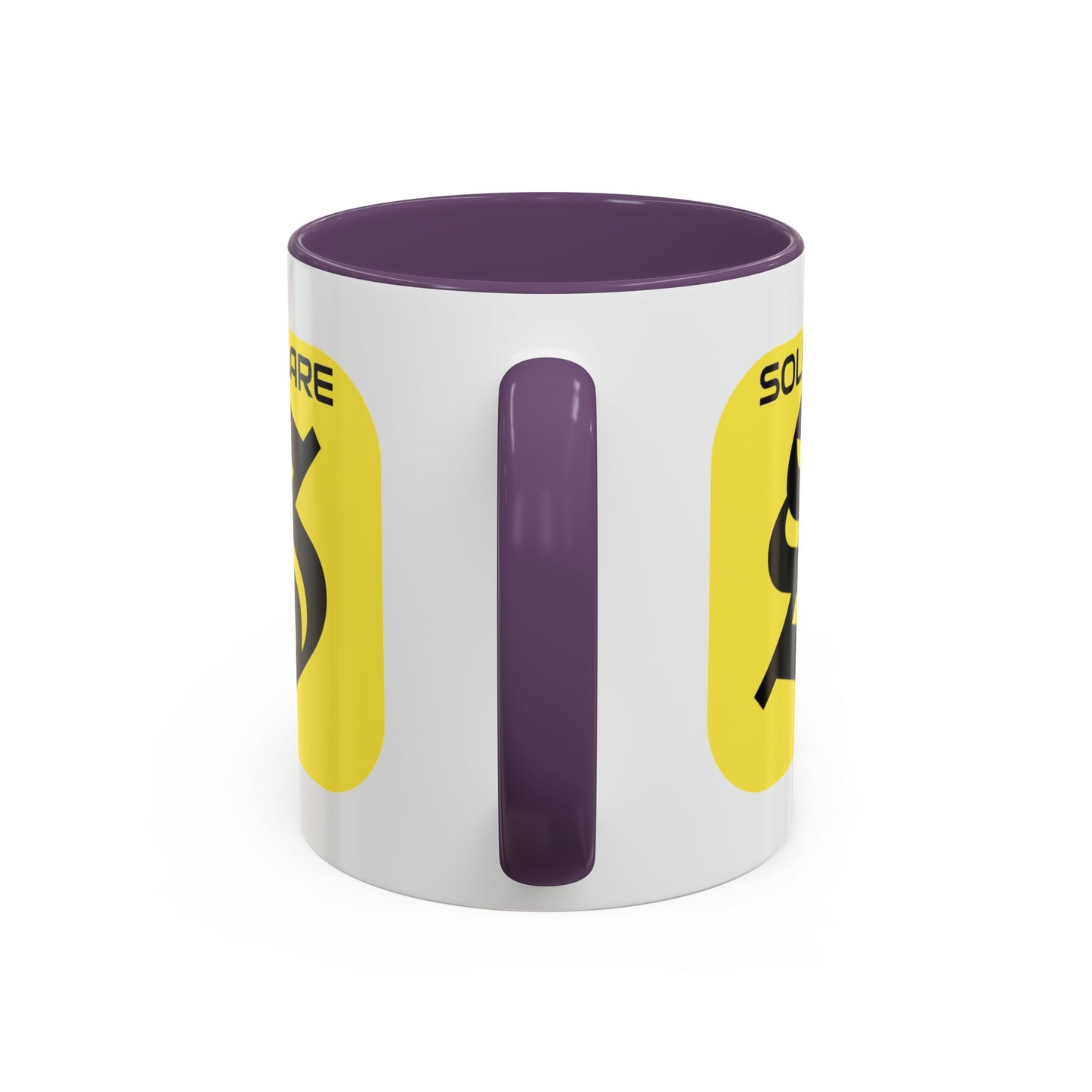 SolflareLogo White Accent Mug by cypherpunkgear.com