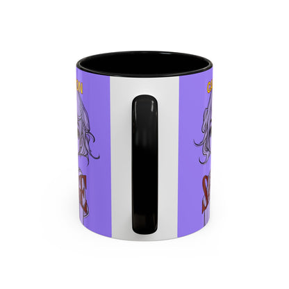 Caution, Savage Light Purple Accent Mug by cypherpunkgear.com