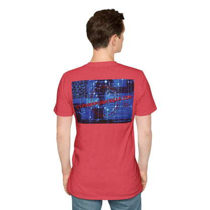2-sided, cypherpunkgear.com logo Light colors Unisex T-Shirt by cypherpunkgear.com