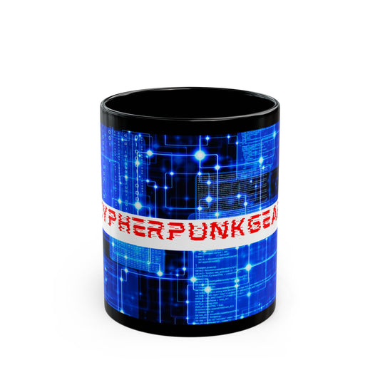 Cypherpunkgear logo Black Mug by cypherpunkgear