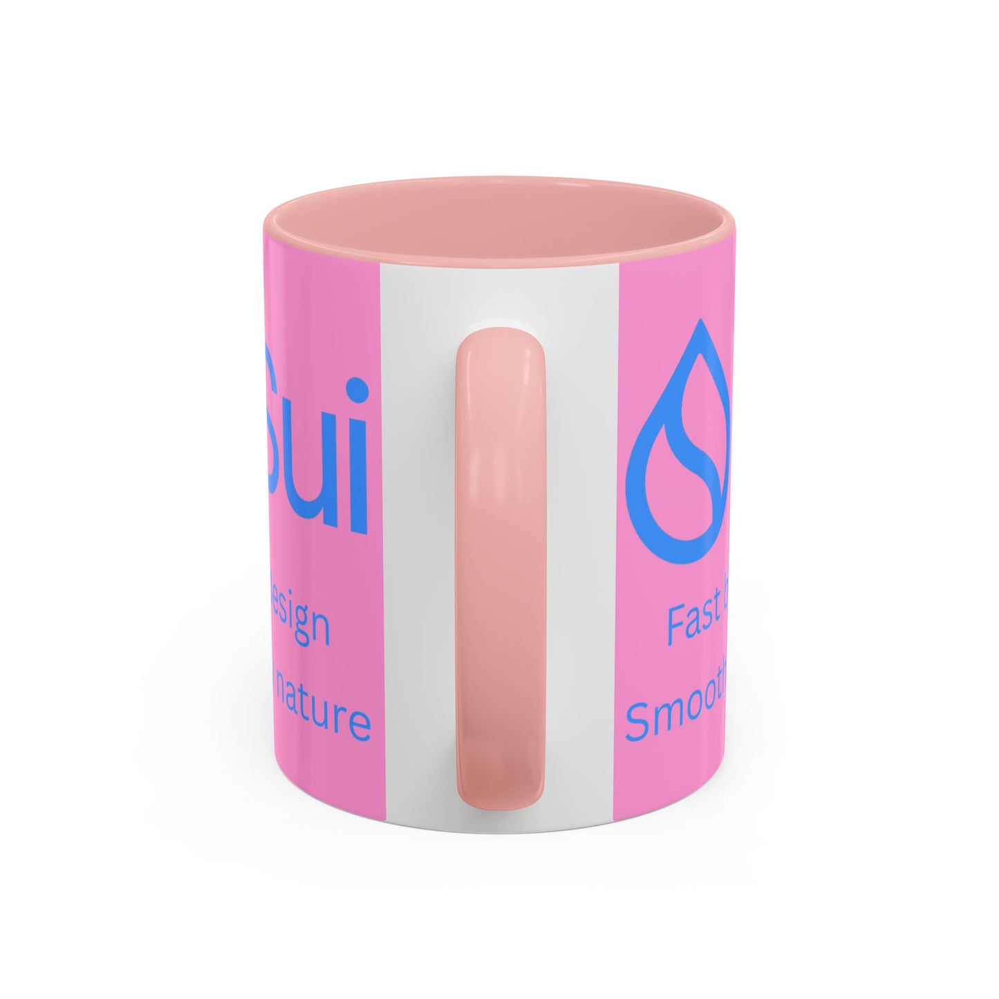 SUI Pink Accent Mug by cypherpunkgear.com
