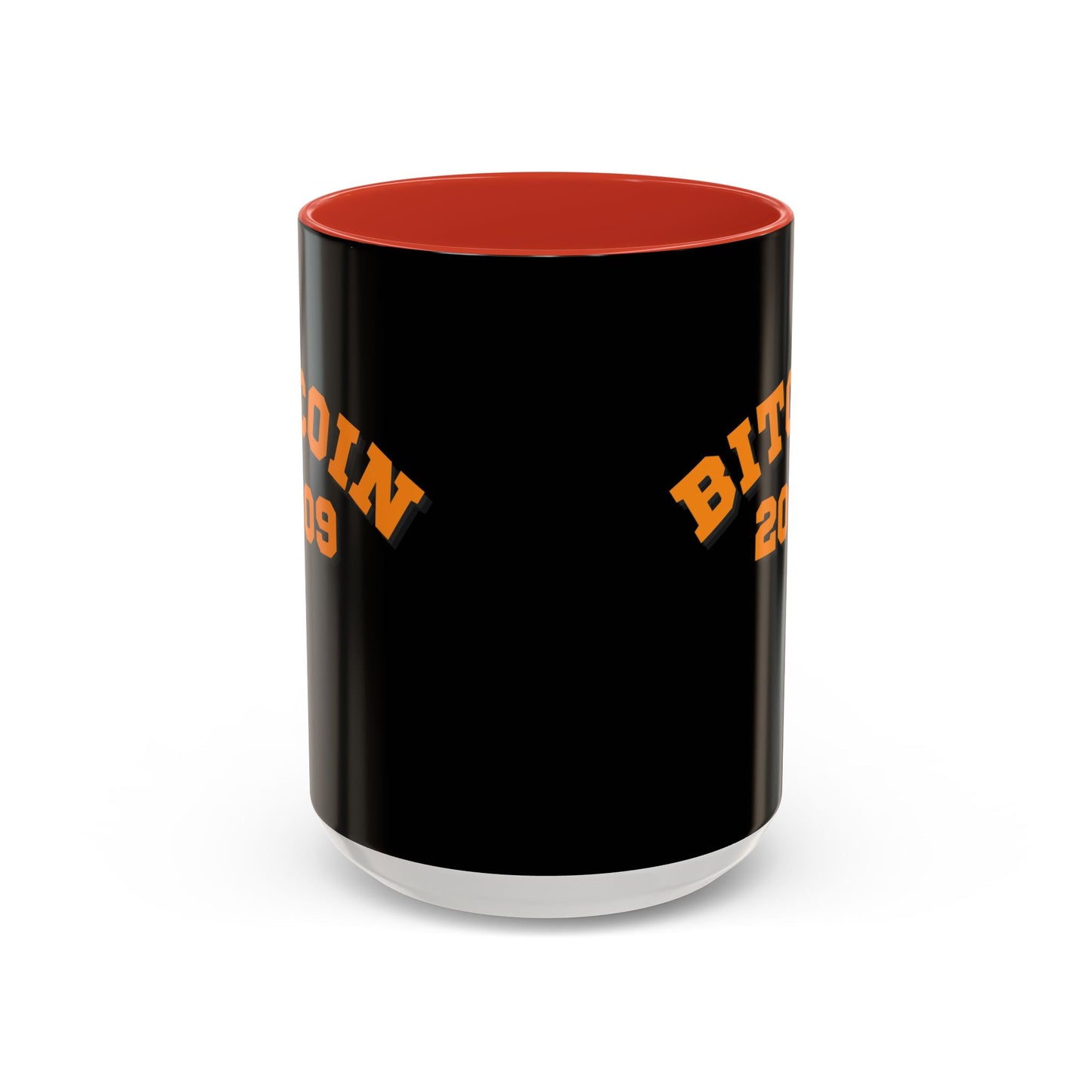 Bitcoin 2009 Black Accent Mug by cypherpunkgear.com
