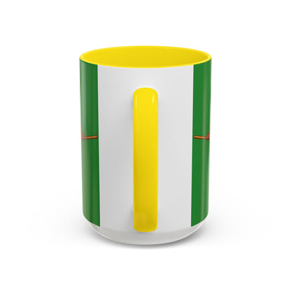 Velvet Vex Green Accent Mug by CreepyCrafts.boo