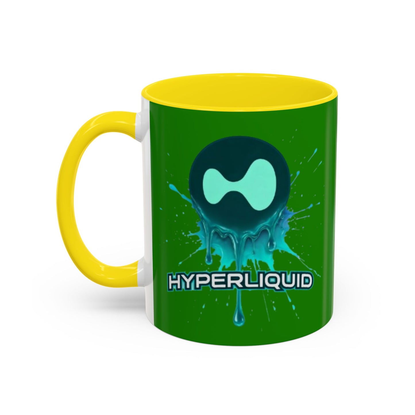 HYPE Drip Green Accent Mug by cypherpunkgear.com