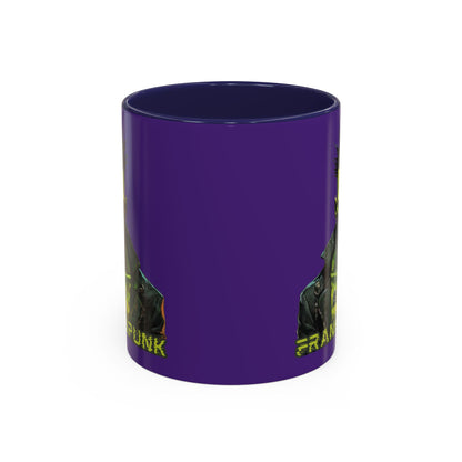 Frankenpunk Purple Accent Mug by CreepyCrafts.boo