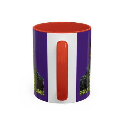 Frankenpunk Purple Accent Mug by CreepyCrafts.boo