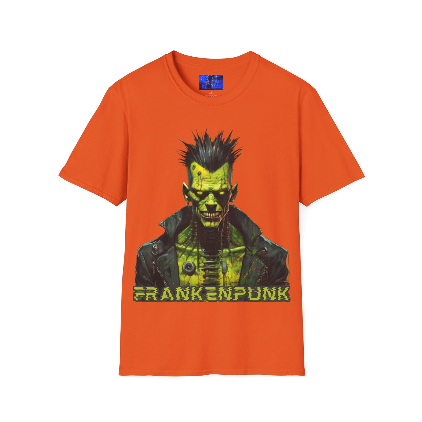 Frankenpunk w/logo Unisex T-Shirt by cypherpunkgear