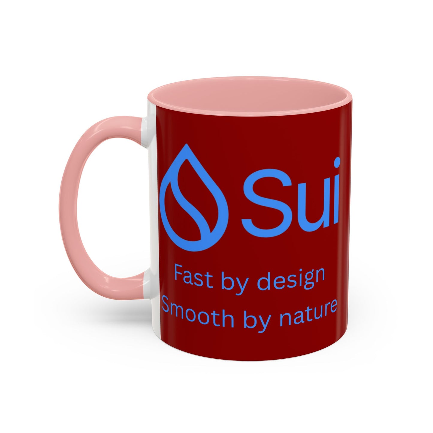SUI Red Accent Mug by cypherpunkgear.com