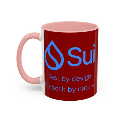 SUI Red Accent Mug by cypherpunkgear.com