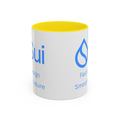 SUI White Accent Mug by cypherpunkgear.com