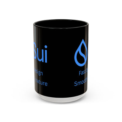 SUI Black Accent Mug by cypherpunkgear.com