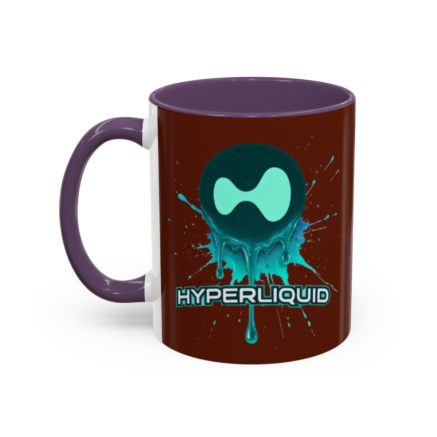 HYPE Drip Brown Accent Mug by cypherpunkgear.com
