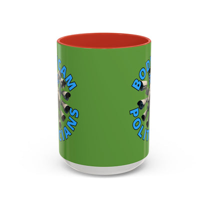 Bodycam the Politicians Cameras Green Accent Mug by cypherpunkgear.com