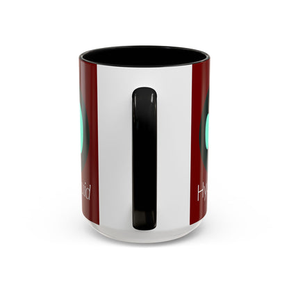 Hyperliquid White font Red Accent Mug by cypherpunkgear.com