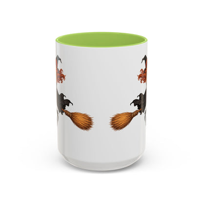 Hazel Hex White Accent Mug by CreepyCrafts.boo