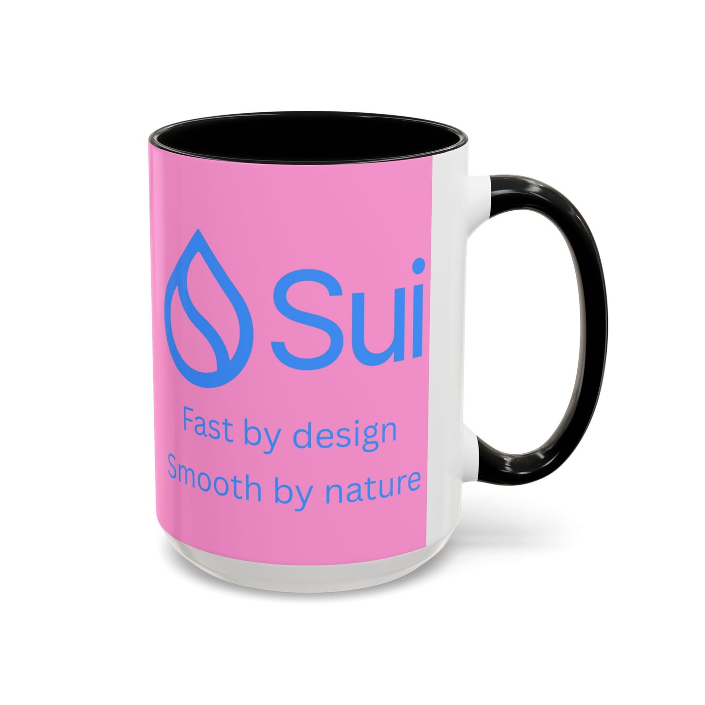 SUI Pink Accent Mug by cypherpunkgear.com